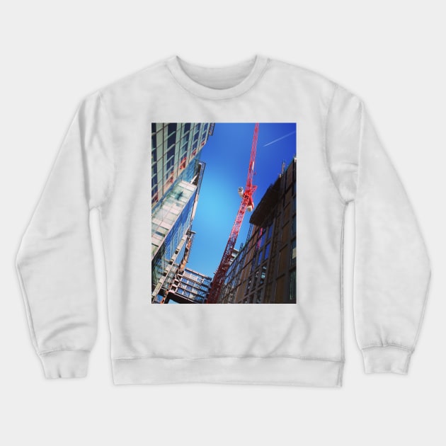 City construction site Crewneck Sweatshirt by Jonesyinc